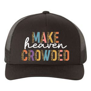 Make Heaven Crowded Leopard Print Pattern Yupoong Adult 5-Panel Trucker Hat