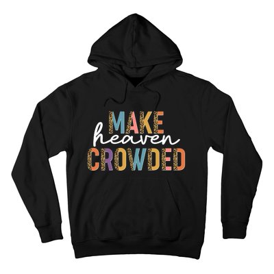 Make Heaven Crowded Leopard Print Pattern Hoodie