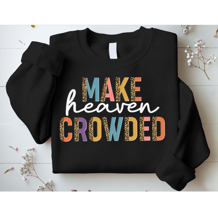 Make Heaven Crowded Leopard Print Pattern Sweatshirt