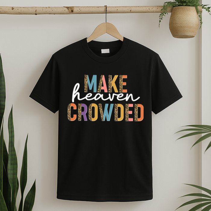 Make Heaven Crowded Leopard Print Pattern T-Shirt