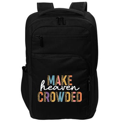 Make Heaven Crowded Leopard Print Pattern Impact Tech Backpack