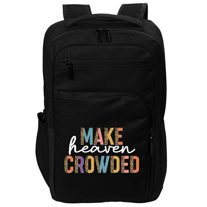 Make Heaven Crowded Leopard Print Pattern Impact Tech Backpack