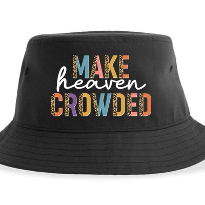 Make Heaven Crowded Leopard Print Pattern Sustainable Bucket Hat