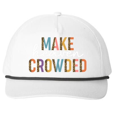 Make Heaven Crowded Leopard Print Pattern Snapback Five-Panel Rope Hat