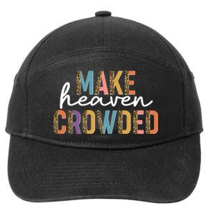 Make Heaven Crowded Leopard Print Pattern 7-Panel Snapback Hat