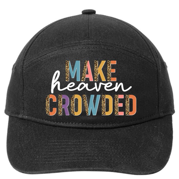 Make Heaven Crowded Leopard Print Pattern 7-Panel Snapback Hat