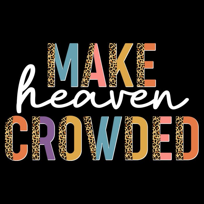 Make Heaven Crowded Leopard Print Pattern 7-Panel Snapback Hat