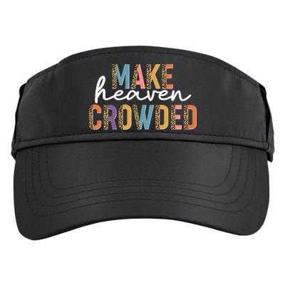 Make Heaven Crowded Leopard Print Pattern Adult Drive Performance Visor