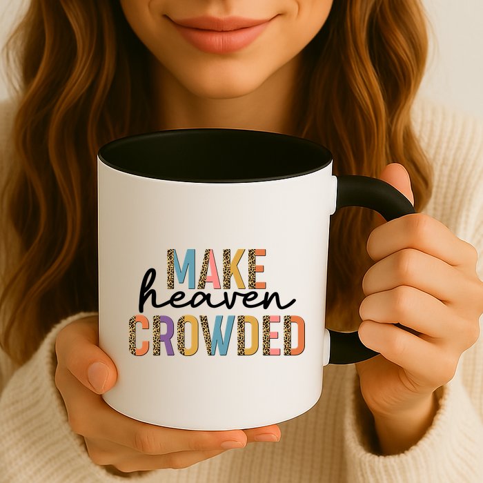 Make Heaven Crowded Leopard Print Pattern Coffee Mug
