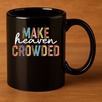 Make Heaven Crowded Leopard Print Pattern 11oz C Handle Ceramic Mug