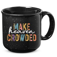 Make Heaven Crowded Leopard Print Pattern 15oz Campfire Ceramic Mug