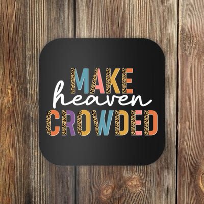 Make Heaven Crowded Leopard Print Pattern Coaster