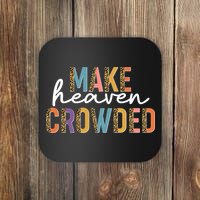 Make Heaven Crowded Leopard Print Pattern Coaster