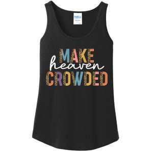 Make Heaven Crowded Leopard Print Pattern Ladies Essential Tank