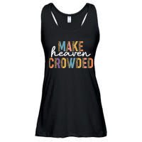 Make Heaven Crowded Leopard Print Pattern Ladies Essential Flowy Tank