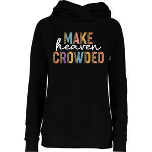 Make Heaven Crowded Leopard Print Pattern Womens Funnel Neck Pullover Hood