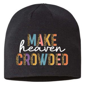 Make Heaven Crowded Leopard Print Pattern Sustainable Beanie