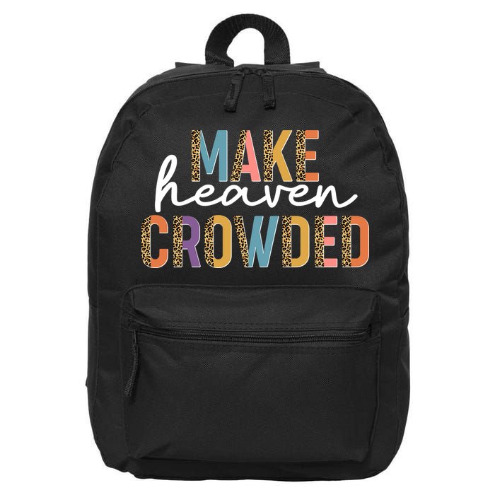 Make Heaven Crowded Leopard Print Pattern 16 in Basic Backpack