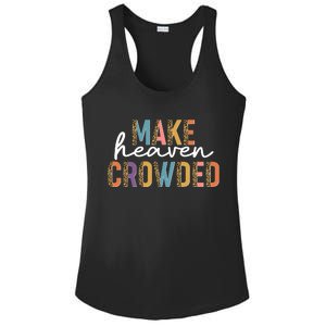 Make Heaven Crowded Leopard Print Pattern Ladies PosiCharge Competitor Racerback Tank