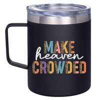 Make Heaven Crowded Leopard Print Pattern 12oz Stainless Steel Coffee Mug