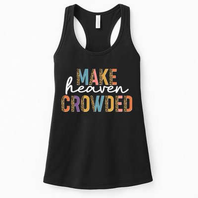 Make Heaven Crowded Leopard Print Pattern Womens Tank Top