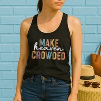 Make Heaven Crowded Leopard Print Pattern Womens Tank Top