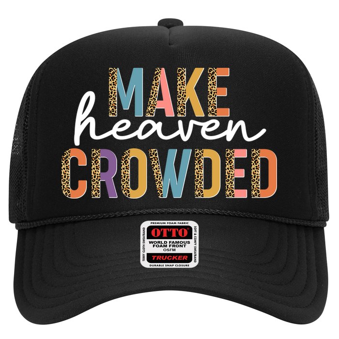 Make Heaven Crowded Leopard Print Pattern Trucker Hat