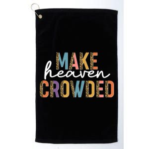 Make Heaven Crowded Leopard Print Pattern Platinum Collection Golf Towel