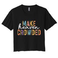 Make Heaven Crowded Leopard Print Pattern Crop Top