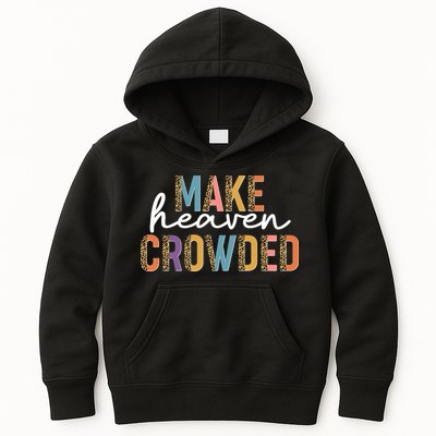 Make Heaven Crowded Leopard Print Pattern Kids Hoodie