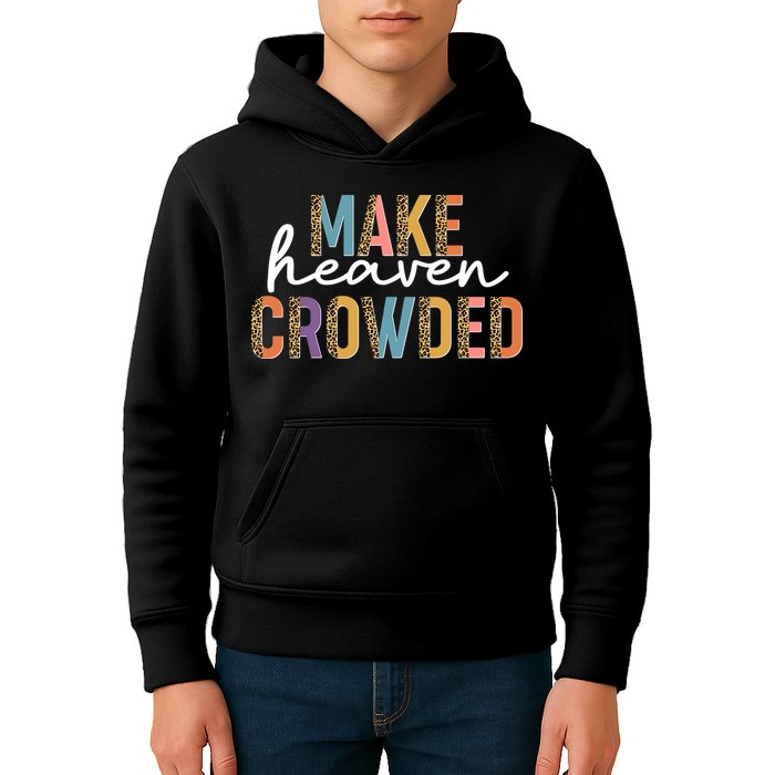Make Heaven Crowded Leopard Print Pattern Kids Hoodie