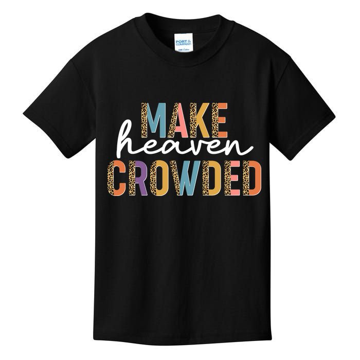 Make Heaven Crowded Leopard Print Pattern Kids T-Shirt
