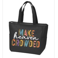 Make Heaven Crowded Leopard Print Pattern Zip Tote Bag