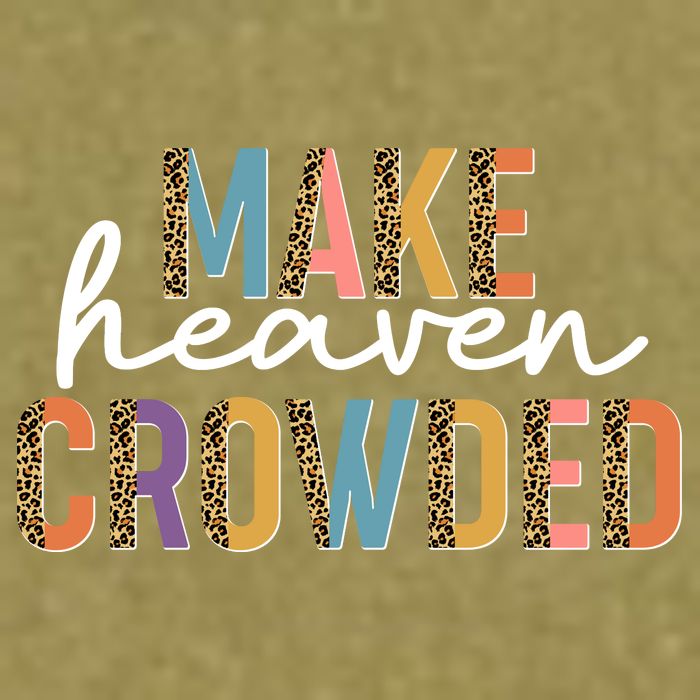 Make Heaven Crowded Leopard Print Pattern Garment-Dyed Women's Muscle Tee