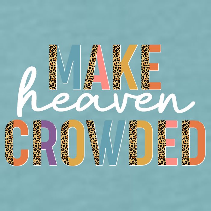 Make Heaven Crowded Leopard Print Pattern Sueded Cloud Jersey T-Shirt