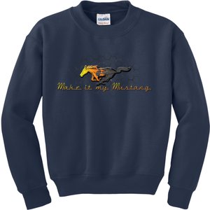 Make It My Mustang Ford Kids Sweatshirt