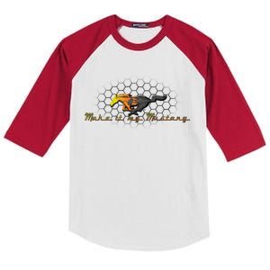 Make It My Mustang Ford Kids Colorblock Raglan Jersey