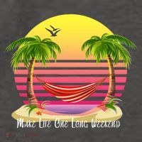Make Life One Long Weekend Vector Backpack