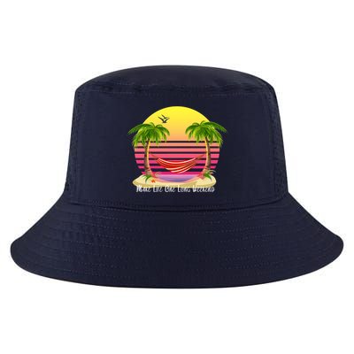 Make Life One Long Weekend Cool Comfort Performance Bucket Hat
