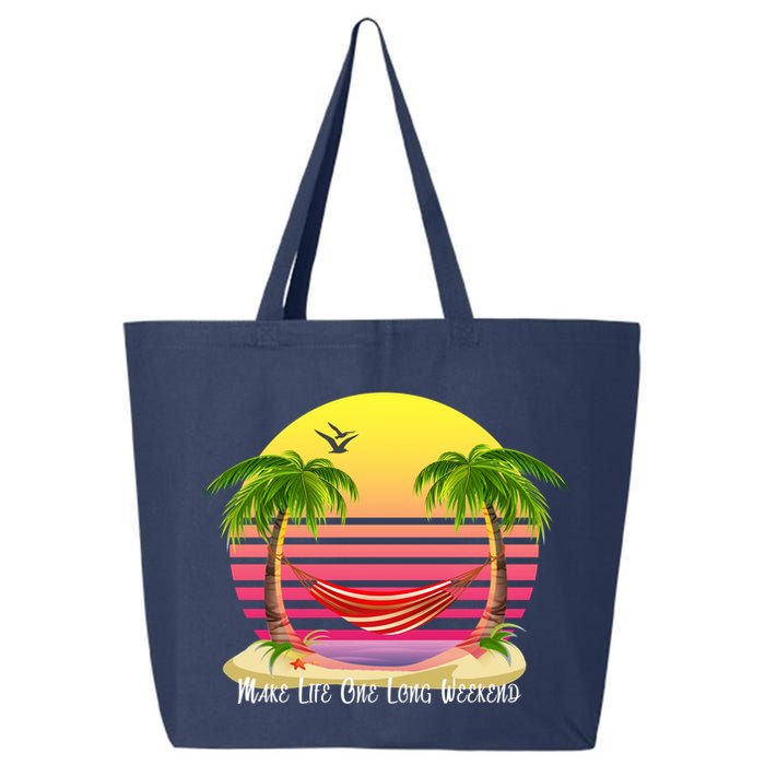 Make Life One Long Weekend 25L Jumbo Tote