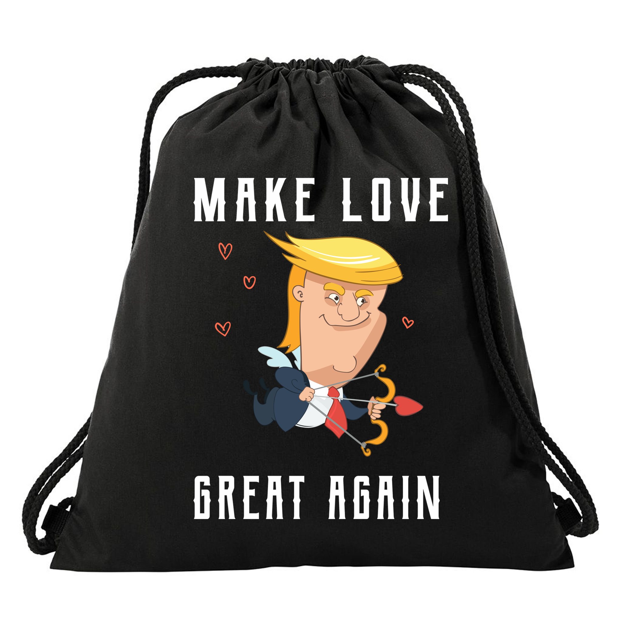 Make Love Great Again Drawstring Bag
