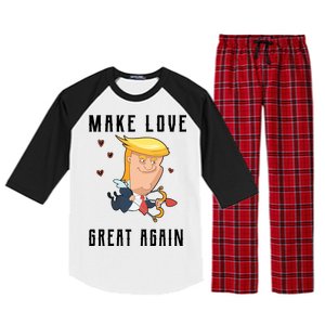 Make Love Great Again Raglan Sleeve Pajama Set