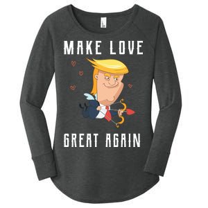 Make Love Great Again Women's Perfect Tri Tunic Long Sleeve Shirt