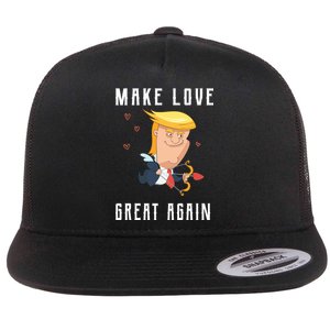 Make Love Great Again Flat Bill Trucker Hat