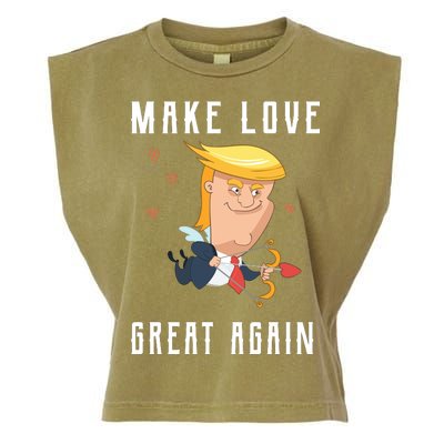 Make Love Great Again Garment-Dyed Women's Muscle Tee