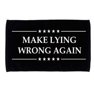 Make Lying Wrong Again Anti Trump Microfiber Hand Towel