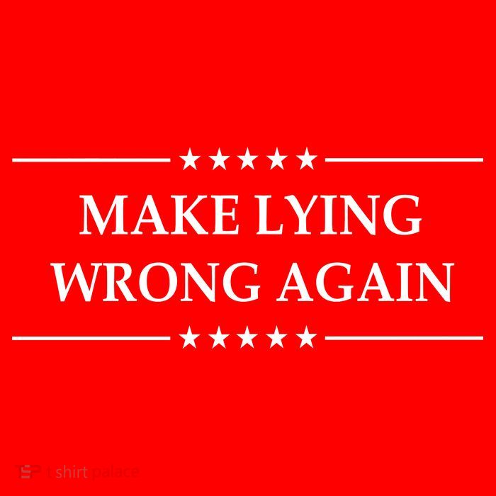 Make Lying Wrong Again Anti Trump Metallic Star Ornament