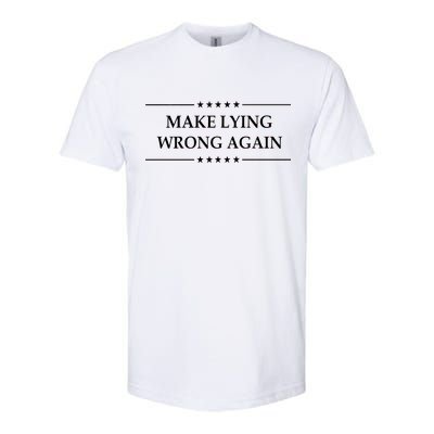 Make Lying Wrong Again Anti Trump Softstyle® CVC T-Shirt