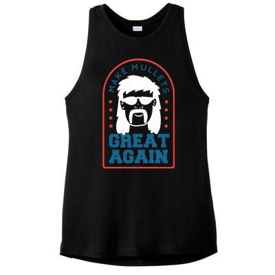 Make Mullets Great Again Ladies PosiCharge Tri-Blend Wicking Tank