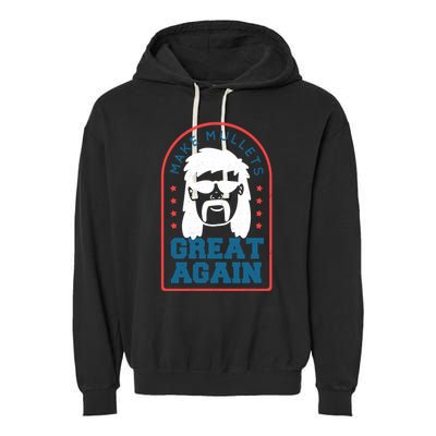 Make Mullets Great Again Garment-Dyed Fleece Hoodie